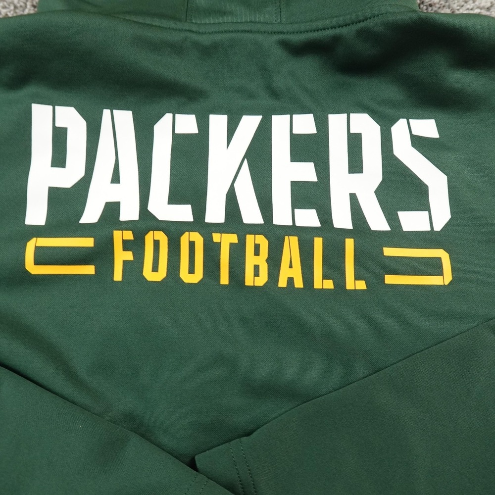 Fanatics Green and Yellow Full-Zip Hooded Performance Jacket - Picture 6 of 12